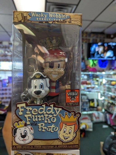 Funko Wacky Wobbler Pirate Freddy Funko with Proto 2024 SDCC Box of Fun