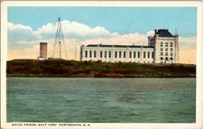 Postcard Naval Prison Navy Yard Portsmouth N.H.  C.T. American Art # R-19038