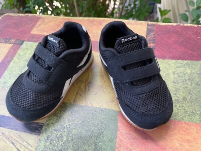 Reebok Black Classic Mesh/Hook Loop Jogger Sneaker Toddler Sz 5 DV4049