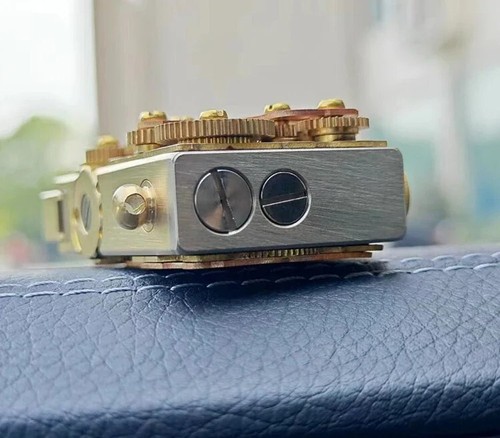 Creative Rare Steampunk Vintage Lighters Custom Retro Kerosene Lighter Men Gifts - Picture 10 of 15