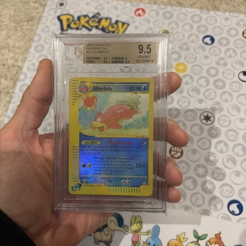 BGS 9.5   - Pokemon Aquapolis - #33 Slowbro Reverse Holo - Mint