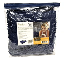 Quility Weighted Blanket 48"x72" Blue-Grey with Minky Cover – New