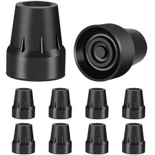 8 Pcs 3/4 Inch Replacement Rubber Cane Tips for Canes Crutch Walking Sticks  Wa
