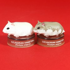 Kaiyodo Dzungrian Hamster's Lunch Bottle Cap Mini Figure Lot2