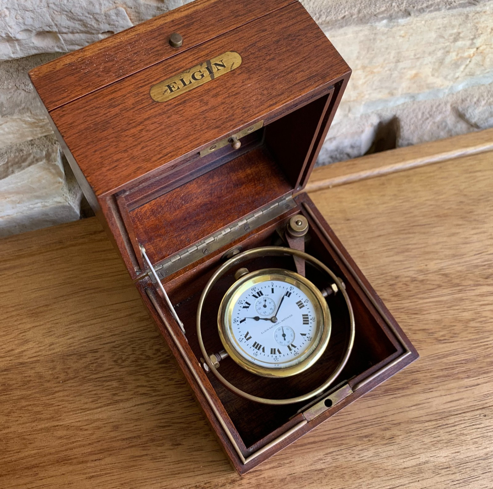 часы интерьерные 1919 Elgin "Father Time"
