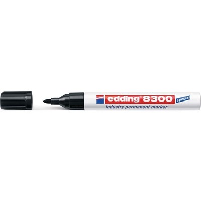 Industrie-Permanentmarker 8300 rot Strich-B.1,5-3mm Rundspitze EDDING  Stift