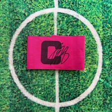 John Heitinga Of Holland, Ajax, Everton & Atletico Signed Captain Armband wCOA