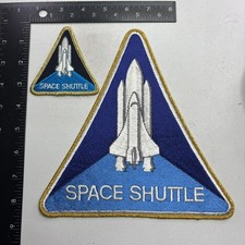 2 Patches Lot 2 SIZES, 1 GIANT NASA Space Shuttle Mission Program Patches 58RD
