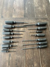 Craftsman 16 Pc. Professional Black Handle Screwdriver Set Wf Series Usa