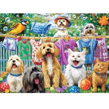 300 Piece Cute Dog Jigsaw Puzzle Large Pieces Family Game Gift 20.5x15in
