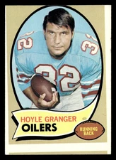 1970 Topps Hoyle Granger #155 MISCUT EX Houston Oilers Rookie