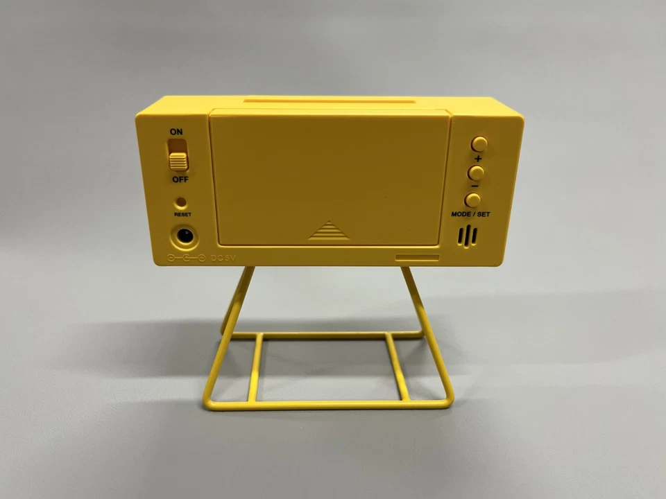 Seiko Alarm clock yellow Digital Mini timer Rectangle Desktop Quartz SQ815Y F/S - Image 3 of 4