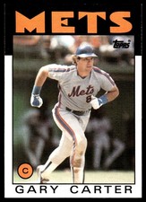 Gary Carter 1986 Topps #170 New York Mets MLB READ FREE SHIPPING AutographDen