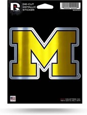 University of Michigan Wolverines 5 Inch Die Cut Flat Vinyl Decal Sticker...