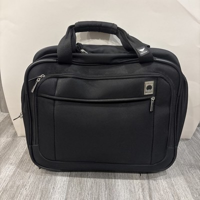DELSEY PARIS Rolling Garment Bag Wheels Travel Bag black suitcase lightweight 