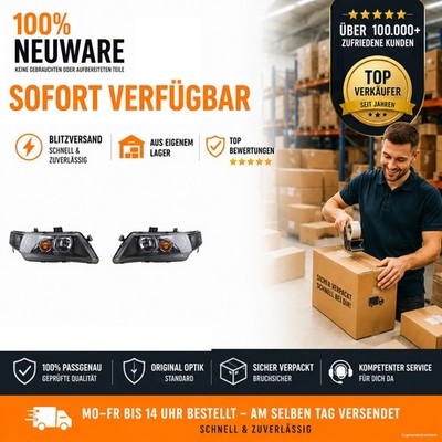 Scheinwerfer Set passend für Honda Accord CL CM 02/2003-12/05 H1 H1 links rechts