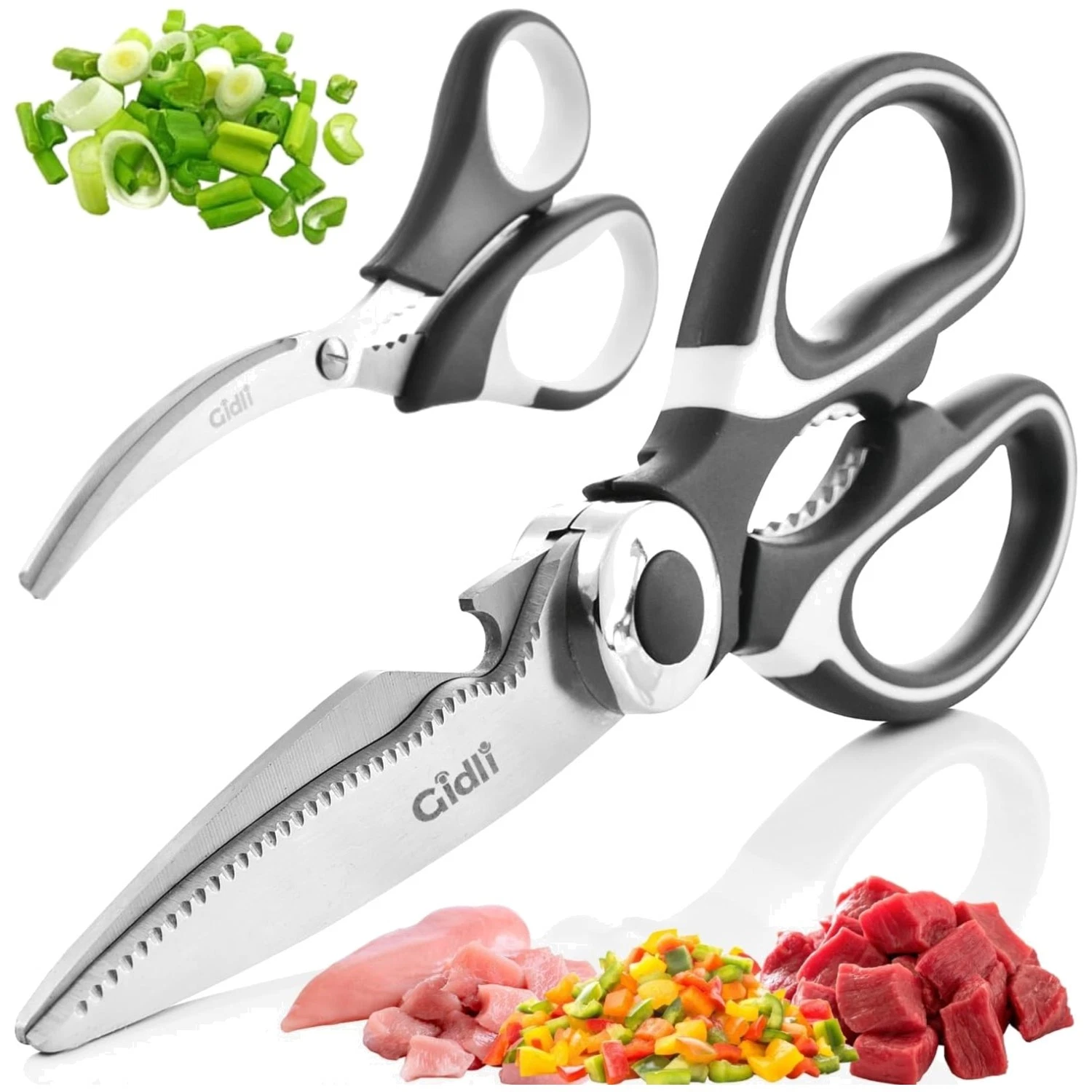 Heavy Duty Kitchen Shears Set - Ultra Sharp Blades