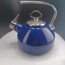Chantal Enamel-on-Steel Classic Tea Kettle Blue 1.8 Qt Sold Out Color 