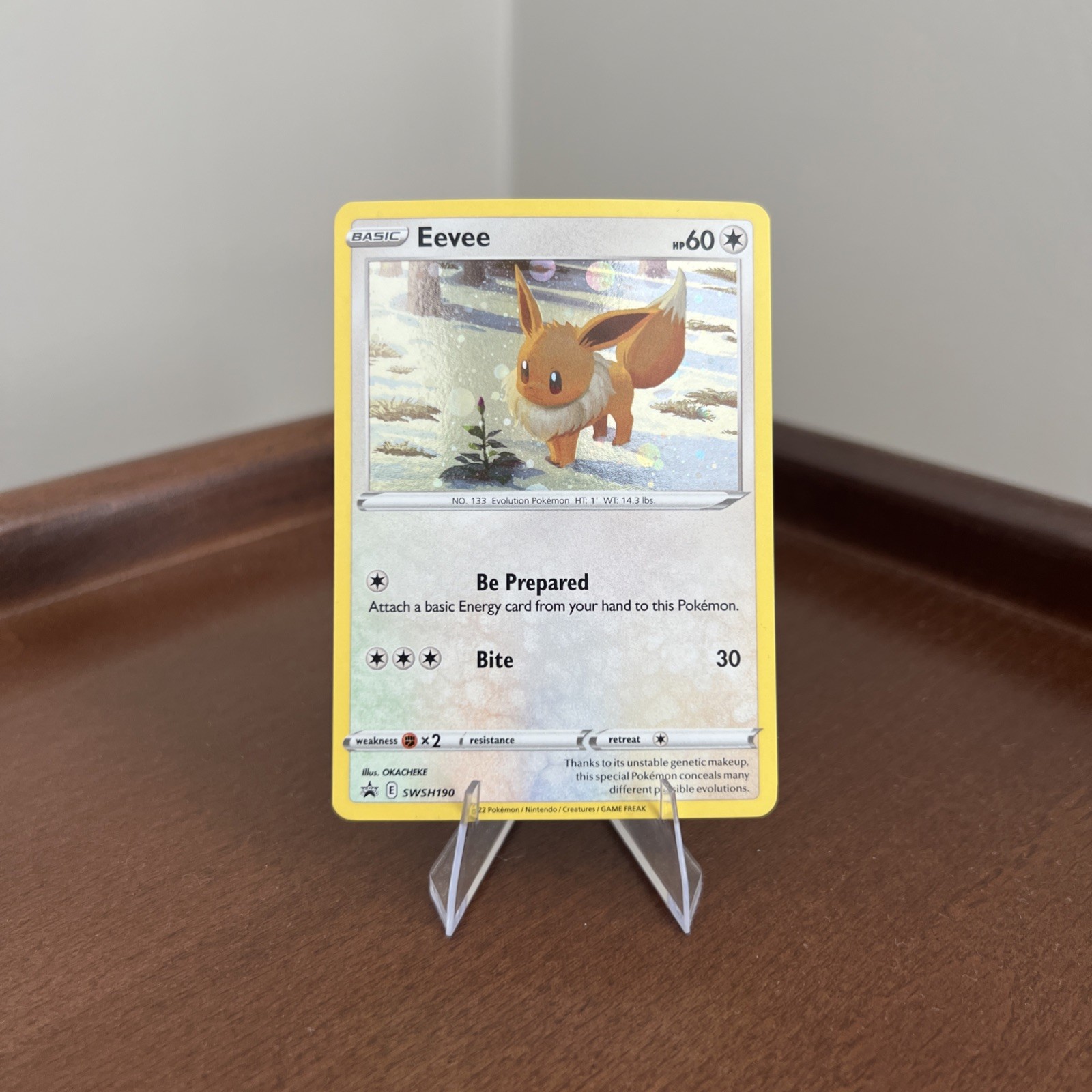 Eevee - SWSH190 - Holo - Pokémon Card- Black Star Promo - NM