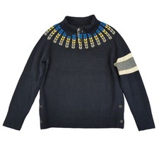 Thom Grey by Thom Browne Mens Wool Knit Sweater Medium Stripe Detail Pullover