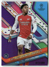 Topps Finest Champions League 2025 125 Myles Lewis-Skelly Rookie Purple 17/299