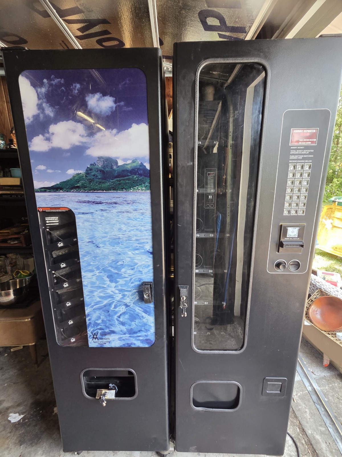 USI Wittern 3120 Snack Vending Machine & 3172 Sattelite Drink Machine New Locks