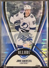 2025-26 UD Allure Blue Line Auto /35 Jake Guentzel #38 Color Match 35/35 Bookend