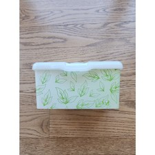Huggies Baby Wipes Container Green Leaves Vintage Natural Care GUC