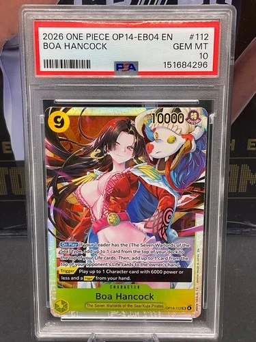 2026 One Piece OP14-112 EN Boa Hancock SR PSA 10 GEM MINT