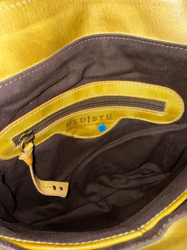 Bedstu кожи через плечо Дамская сумка искусственно состаренный сплетенный наплечная сумка - Изображение 4 из 4