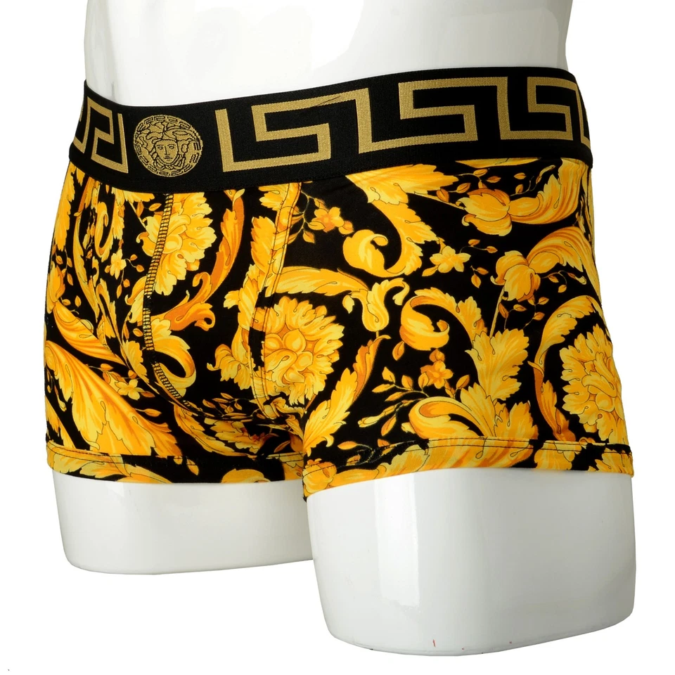 Versace Men's Barocco Print Low Rise Trunk Underwear Versace Sz 4 US S IT 48 - Image 2 of 4