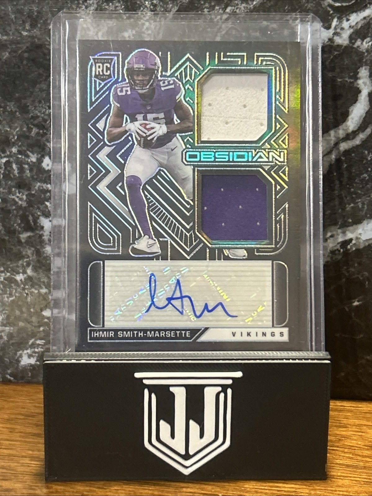 Ihmir Smith-Marsette Panini Obsidian Rookie Jersey Ink #RJIISM Base