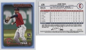 2024 Topps Series 2 Father's Day Powder Blue /50 Jose Tena José #678 Rookie RC