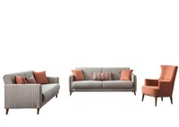 Luxus Sofagarnitur Couch Polster MöBel 3+3+1 Sessel Einrichtung Set MöBel
