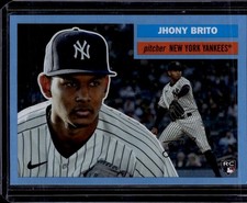 2023 Topps Archives Jhony Brito Blue Foil #/25 New York Yankees 001