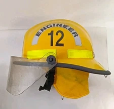 MSA Cairns Helmet Fireman Firefighter Rescue Helmet w/Eye Protection