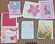 Lot of 6 Greeting Cards w/envelopes NEW  UNUSED 4 homemade, 2 Hallmark