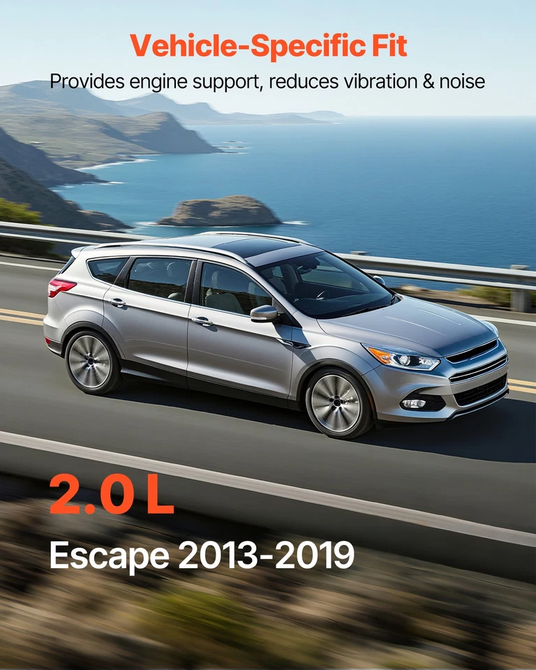 VEVOR Engine Motor Transmission Mount Set 3 for 2013 2019 Ford Escape 2.0L L4 - Изображение 4 из 4