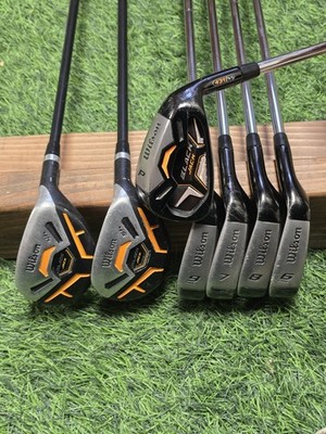 RH Wilson Black Jack Iron Set 431 SS UniFlex 6-PW and 4H / 5H (7 Clubs) UPC1357