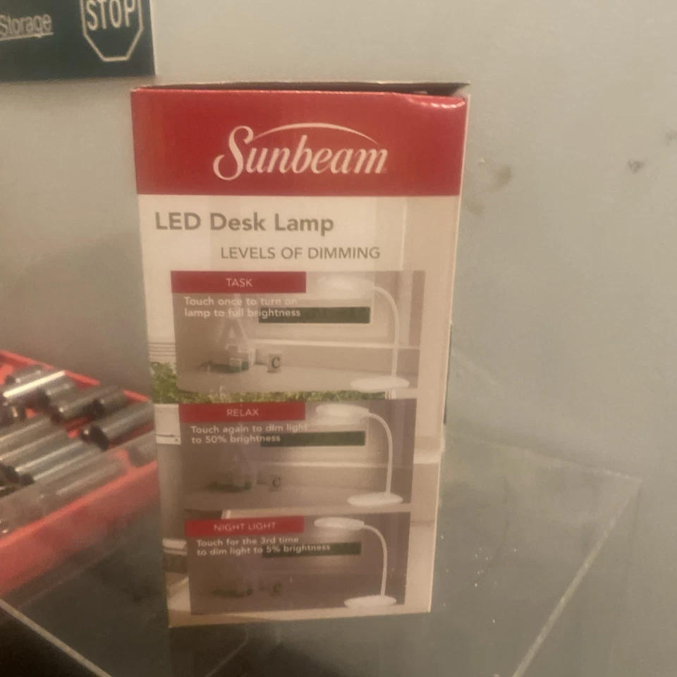 {NEW} Sunbeam LED Desk Lamp White - Image 2 of 4