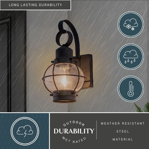 Vaxcel Lighting OW21861 Chatham 1 Light Outdoor Wall Sconce - 7 - Bronze - Picture 3 of 6