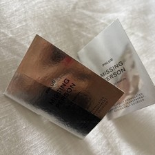 2 Phlur Phlur Missing Person Eau de Parfum EDP Sample Spray .06oz, 2ml Ec New