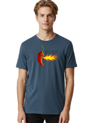 Hot-Take-3 Mens Graphic Tee, 100% Cotton, Casual Summer Wear