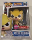 Funko Pop Target Exclusive Super Sonic with Emeralds Flocked 1059 W/Protector
