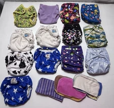 27 Piece Lot. Pull On Training Pants, Covers, Wipes, All In Ones, Sandys