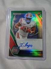 2021 Panini Prizm Draft Picks Trey Ragas Green Prizm Autograph Rookie #DPA-TRE