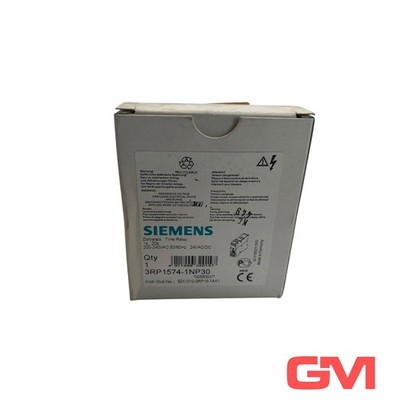 Siemens Zeitrelais 3RP1574-1NP30 time relay 1-20s 24V AC/DC 200-240V AC/DC