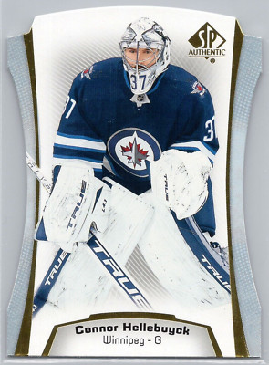 2021-22 SP Authentic Die Cut #DC13 Connor Hellebuyck Winnipeg Jets