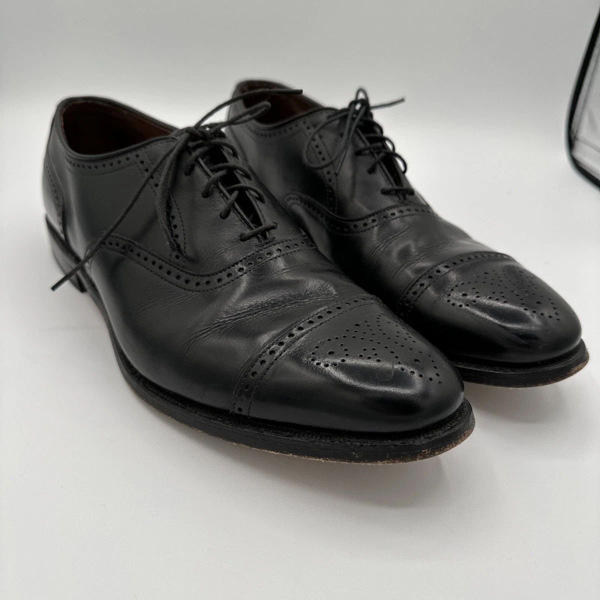Allen Edmonds Stratton Brogue Dress Shoes 10.5 B Black eBay