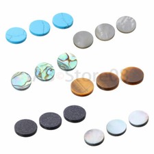 3PCS Trumpet Finger Key Buttons Blue turquoise Shell